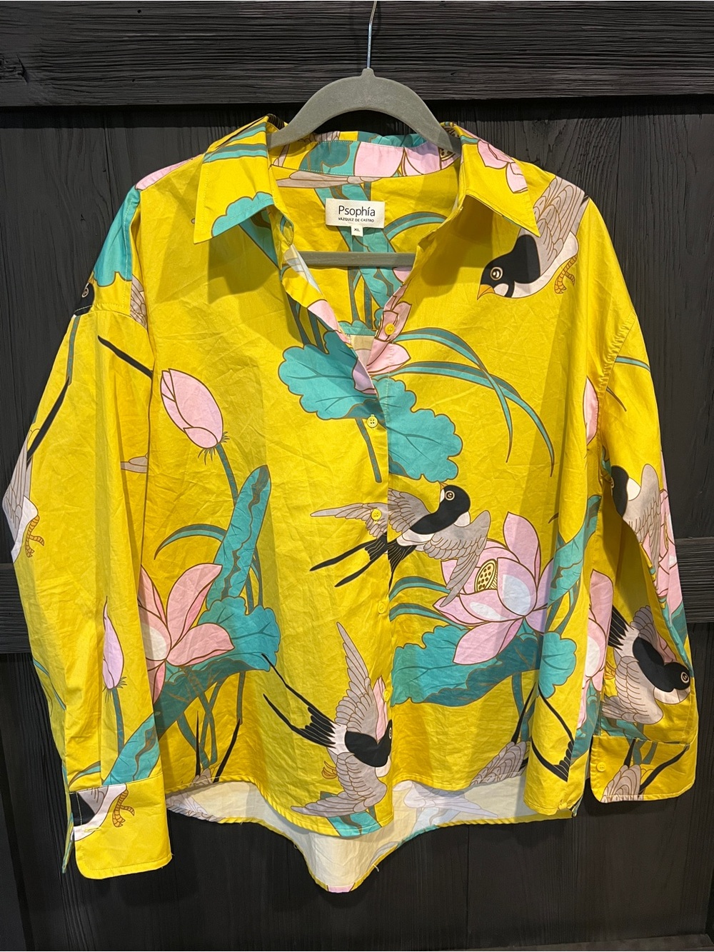 Psophía Vázquez de Castro Tropical Print Shirt, XL